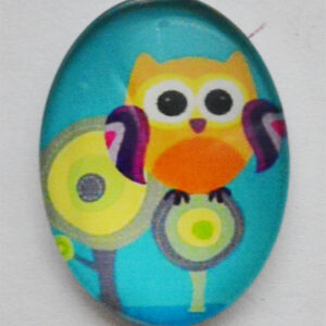 Klaaskamee Öökull 25x18mm, 1 tk