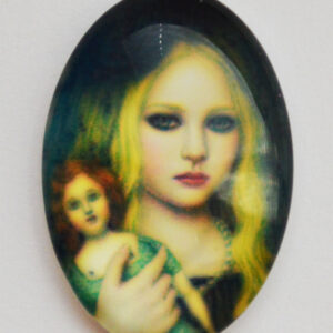 Klaaskamee 25x18mm, 1 tk