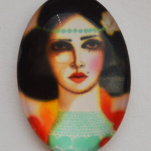 Klaaskamee 25x18mm, 1 tk