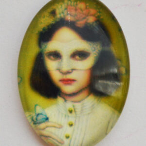 Klaaskamee 25x18mm, 1 tk