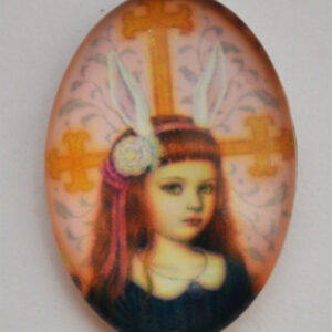 Klaaskamee 25x18mm, 1 tk