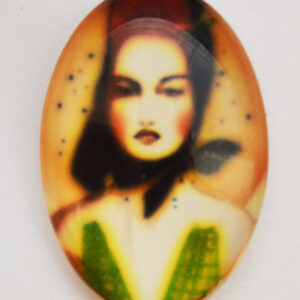 Klaaskamee 25x18mm, 1 tk