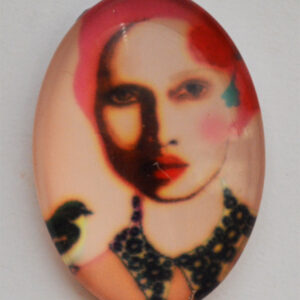 Klaaskamee 25x18mm, 1 tk