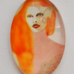 Klaaskamee 25x18mm, 1 tk