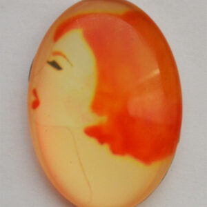 Klaaskamee 25x18mm, 1 tk