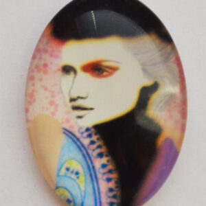 Klaaskamee 25x18mm, 1 tk