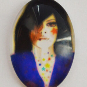Klaaskamee 25x18mm, 1 tk