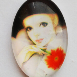 Klaaskamee 25x18mm, 1 tk