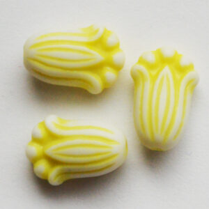 Akrüülhelmes Kelluke 12x8x5mm helekollane, 2 tk