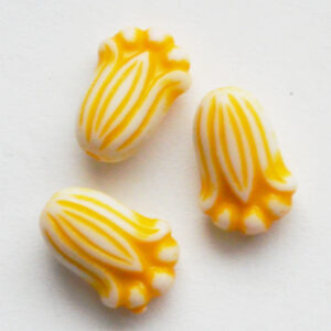 Akrüülhelmes Kelluke 12x8x5mm heleoranž, 2 tk