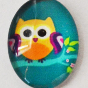 Klaaskamee Öökull 18x13mm, 1 tk