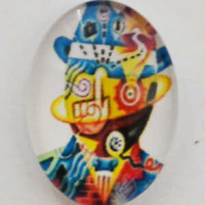 Klaaskamee 18x13mm, 1 tk
