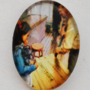 Klaaskamee 18x13mm, 1 tk