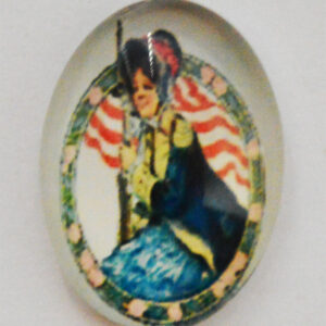 Klaaskamee 18x13mm, 1 tk