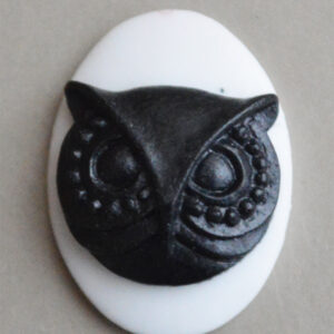 Akrüülkamee 18x13mm Öökull, 1 tk