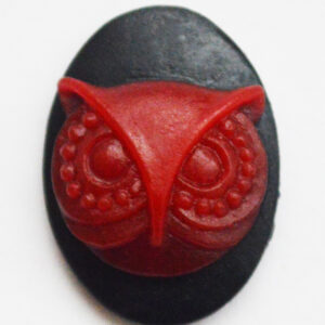 Akrüülkamee 18x13mm Öökull, 1 tk