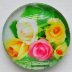 Klaaskamee Lill 14mm, 1 tk