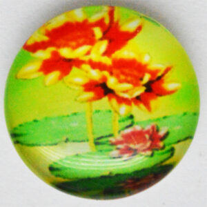 Klaaskamee Lill 18mm, 1 tk