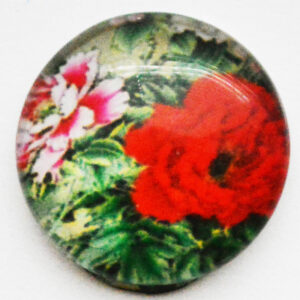 Klaaskamee Lill 18mm, 1 tk