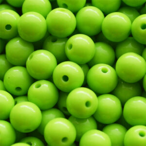 Ümar akrüülhelmes 8mm  salatiroheline,  10 tk
