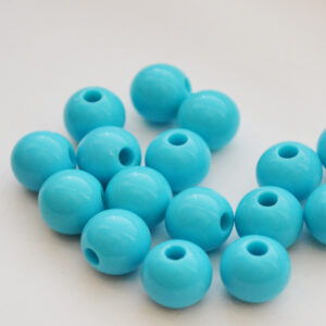 Ümar akrüülhelmes 12mm sinine, ava 3,2-3,5mm, 1 tk