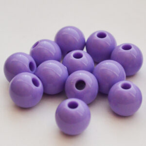 Ümar akrüülhelmes 12mm lilla, ava 3,2-3,5mm, 1 tk