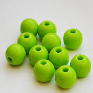 Ümar akrüülhelmes 12mm roheline, ava 3,2-3,5mm, 1 tk