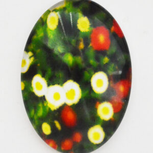 Klaaskamee Lill 40x30mm, 1 tk