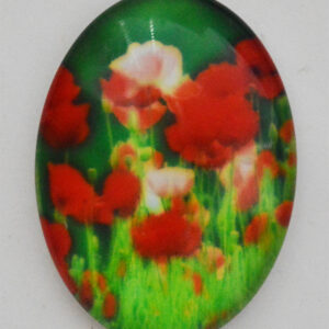 Klaaskamee Lill 40x30mm, 1 tk