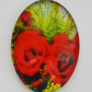 Klaaskamee Lill 40x30mm, 1 tk