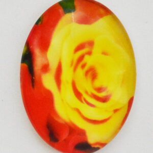 Klaaskamee Lill 40x30mm, 1 tk