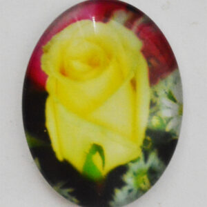 Klaaskamee Lill 40x30mm, 1 tk