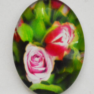Klaaskamee Lill 40x30mm, 1 tk