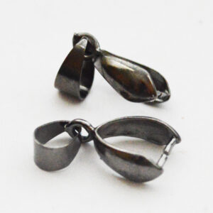 Must-metallik ripatsihaak 20x7mm, 1 tk