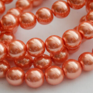 Klaaspärl 12mm oranž, 1 tk