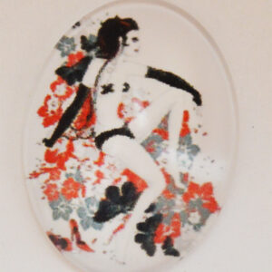 Klaaskamee 25x18mm, 1 tk