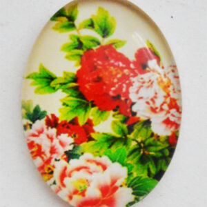 Klaaskamee Lill 25x18mm, 1 tk