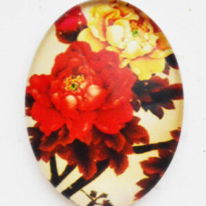 Klaaskamee Lill 18x13mm, 1 tk