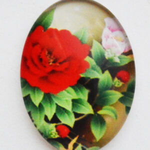 Klaaskamee Lill 18x13mm, 1 tk