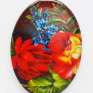 Klaaskamee Lill 25x18mm, 1 tk