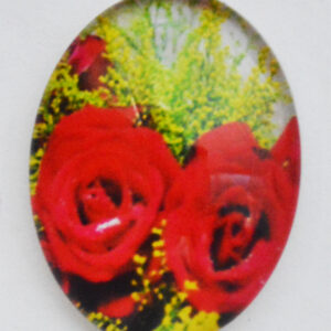 Klaaskamee Lill 25x18mm, 1 tk