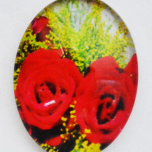 Klaaskamee Lill 18x13mm, 1 tk