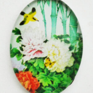 Klaaskamee Lill 18x13mm, 1 tk