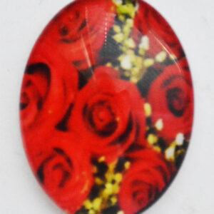 Klaaskamee Lill 25x18mm, 1 tk
