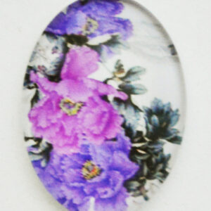 Klaaskamee Lill 18x13mm, 1 tk