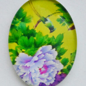 Klaaskamee Lill 18x13mm, 1 tk