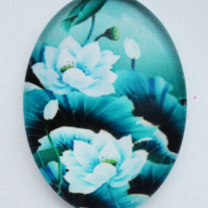 Klaaskamee Lill 18x13mm, 1 tk