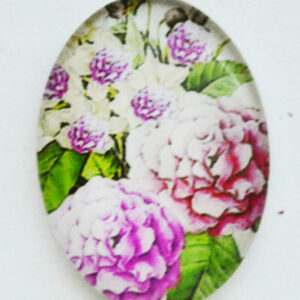 Klaaskamee Lill 18x13mm, 1 tk