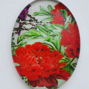 Klaaskamee Lill 25x18mm, 1 tk