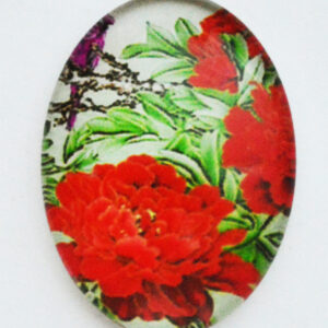 Klaaskamee Lill 18x13mm, 1 tk